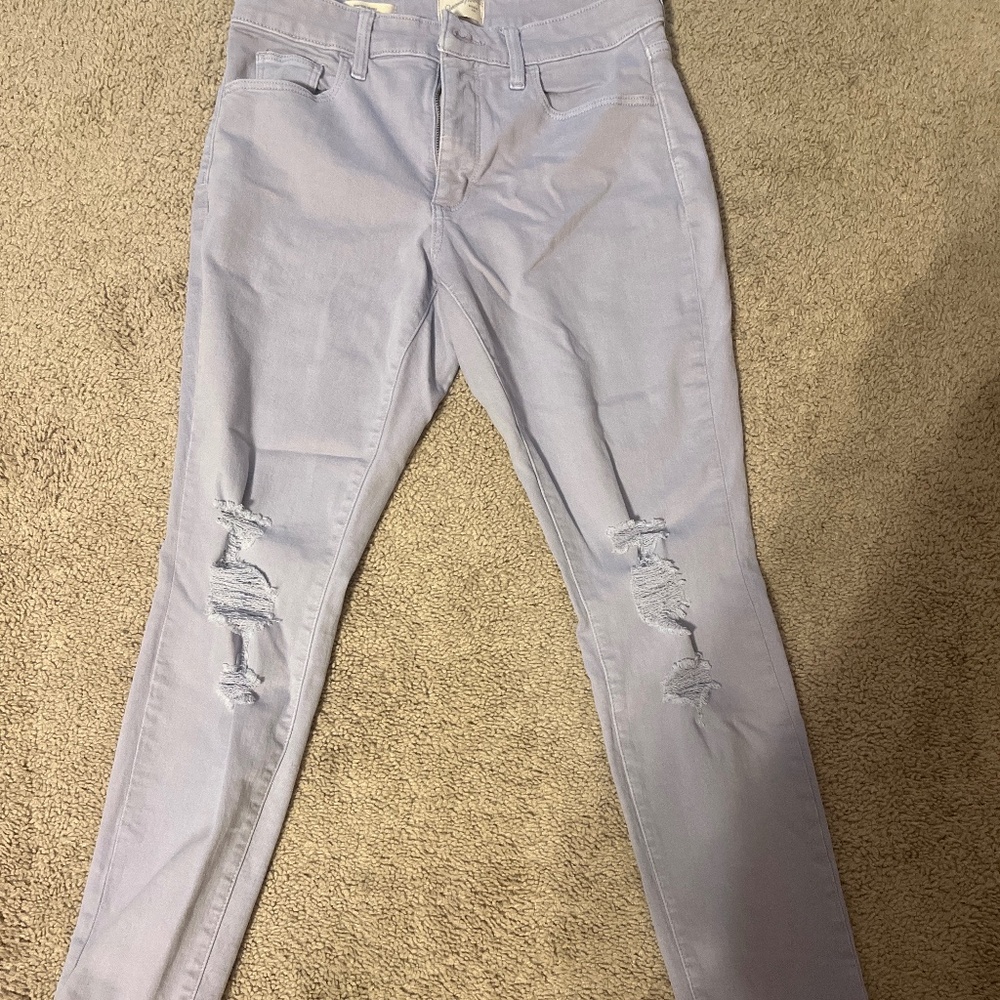 Purple jeans